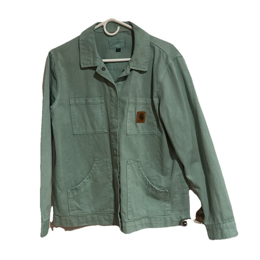 Carhartt WIP Michigan Unisex Adult Medium Green Jacket Cotton Lightweight Coat
